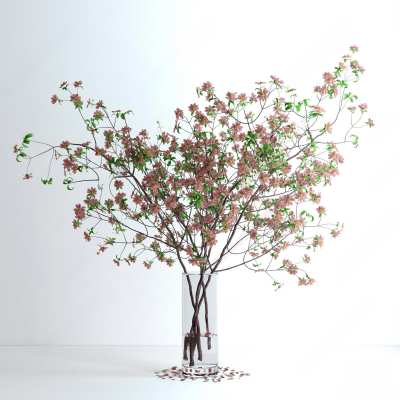 现代花瓶花艺3D模型下载